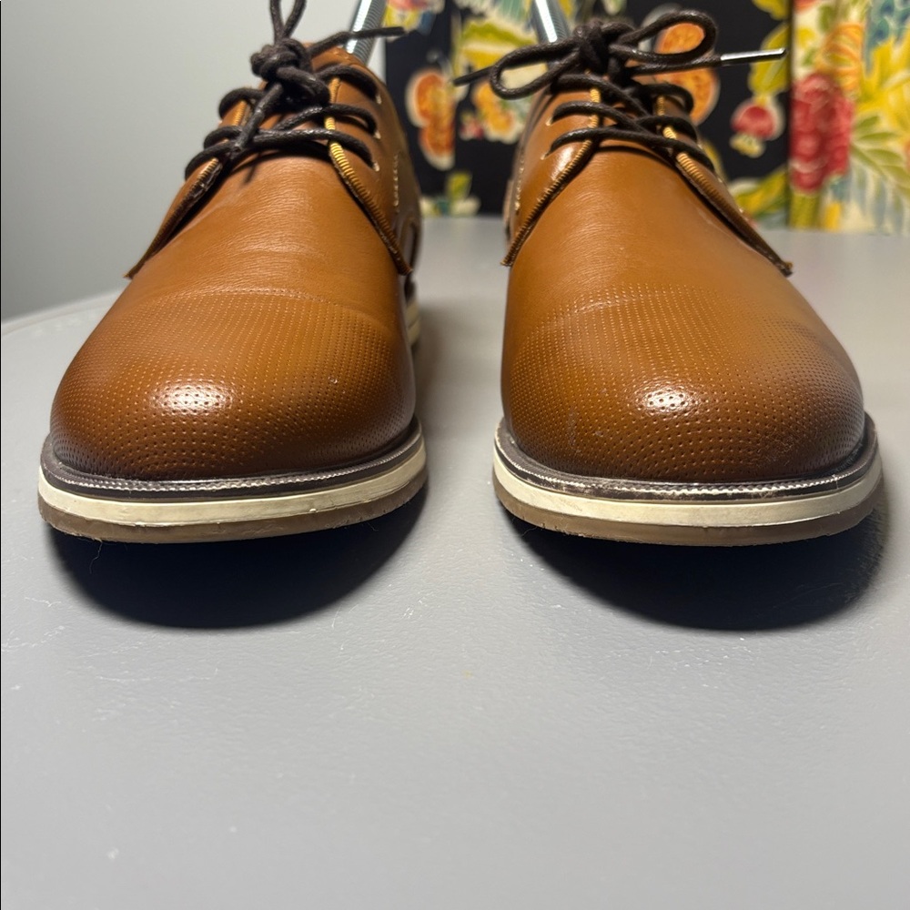 Restoration Boys Edward Brown Leather Dress Shoes Edward 6 M - Picture 3 of 8